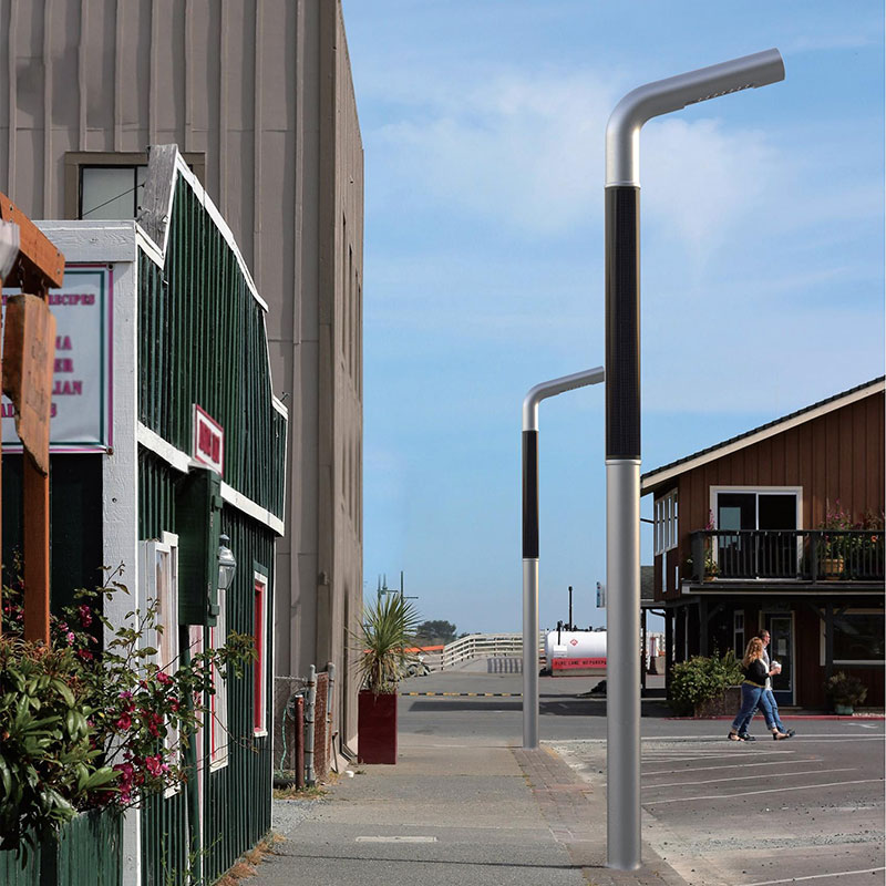 LUGO Palo per luce solare flessibile in alluminio HJT per spruzzatura di polvere metallica