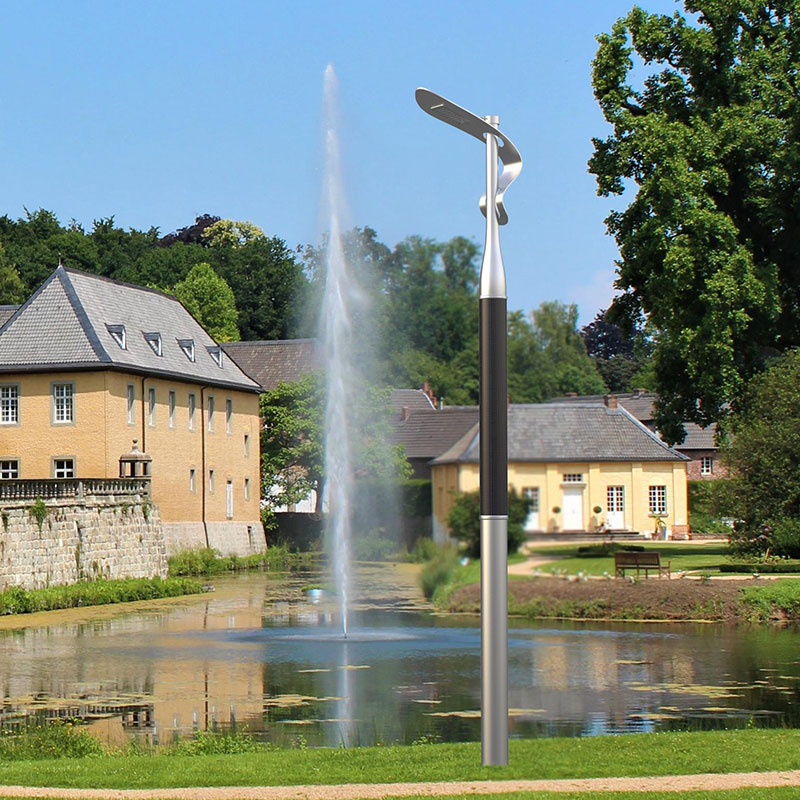 Palo per luce solare flessibile in alluminio HJT ELDA