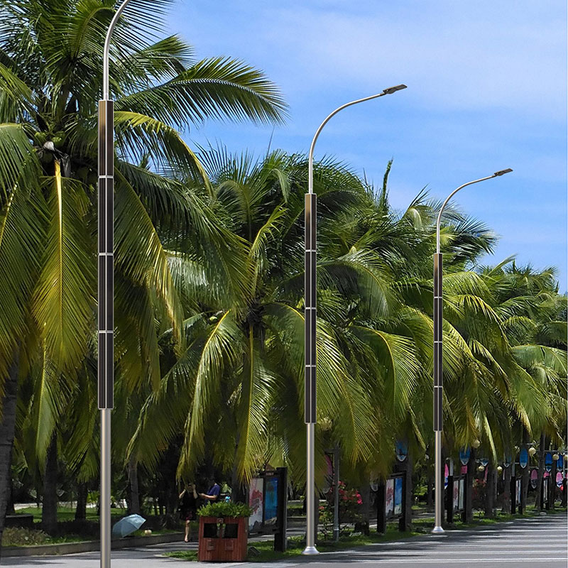 Palo per luce solare resistente alla corrosione in alluminio UDINE