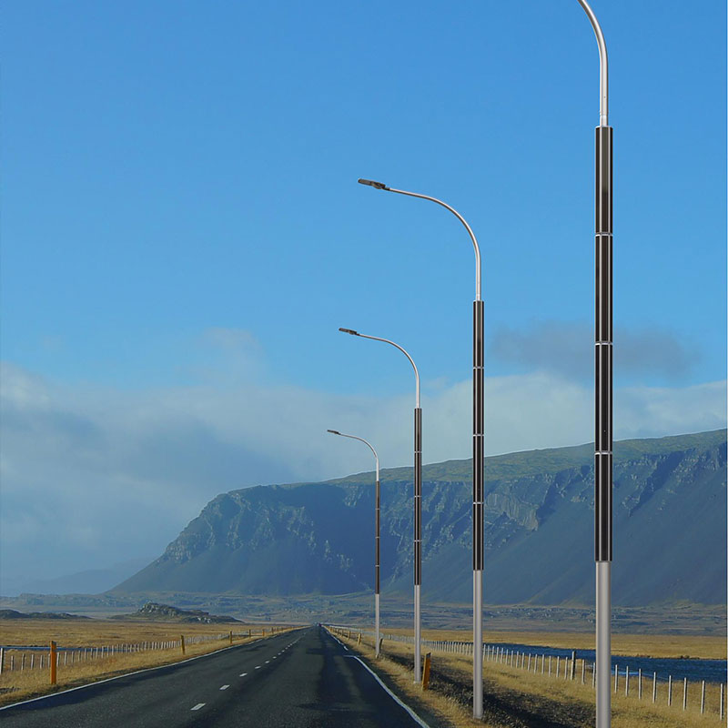 Palo per luce solare in alluminio monocristallino IMOLA