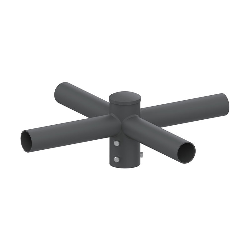 Adattatore tenone per palo della luce esterno orizzontale rotondo da 4