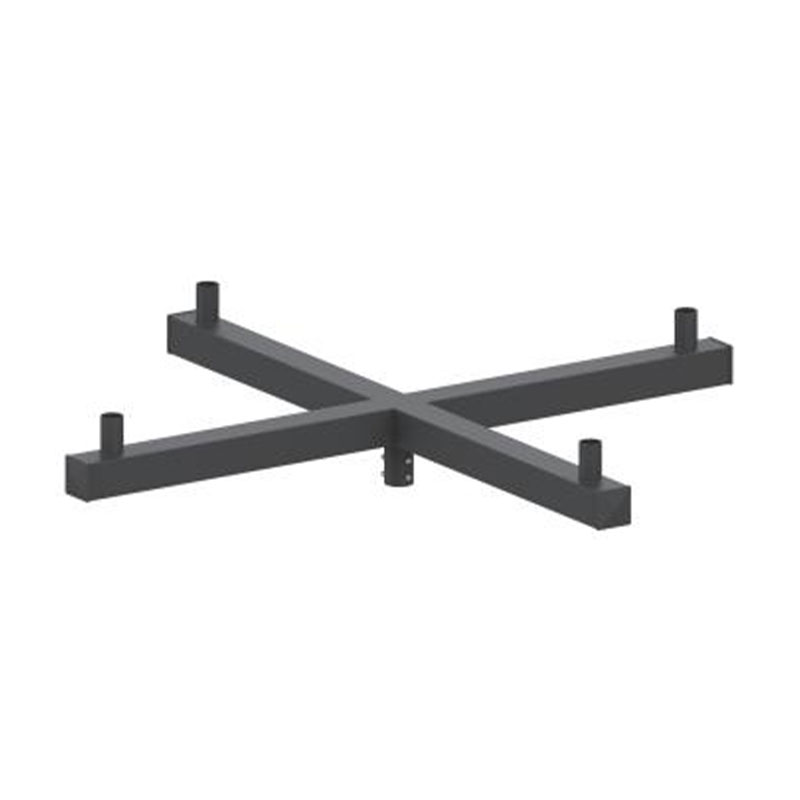 Montatore di pali per luci a tenone verticale quadrato da 4