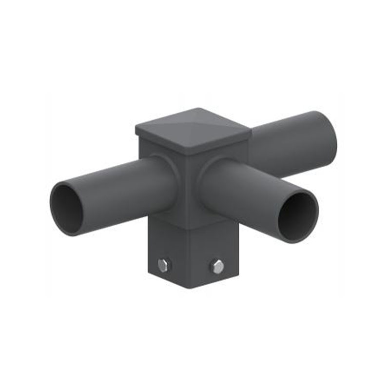 Montatore di pali per luci a tenone orizzontale quadrato da 4