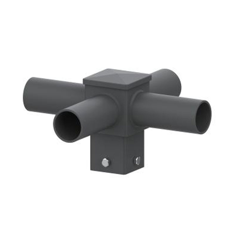 Montatore di pali per luci a tenone orizzontale quadrato da 4