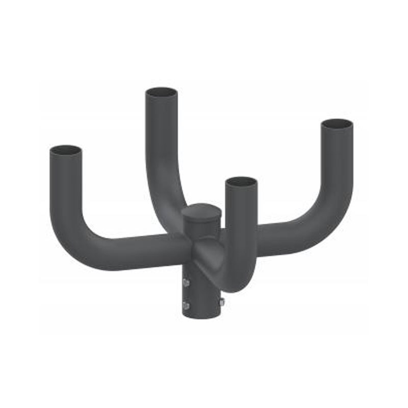 Adattatore tenone per palo della luce esterno verticale rotondo da 4