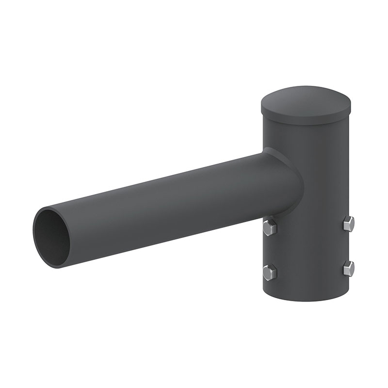 Adattatore tenone per palo della luce esterno orizzontale rotondo da 5