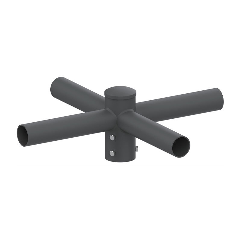 Adattatore tenone per palo della luce esterno orizzontale rotondo da 5