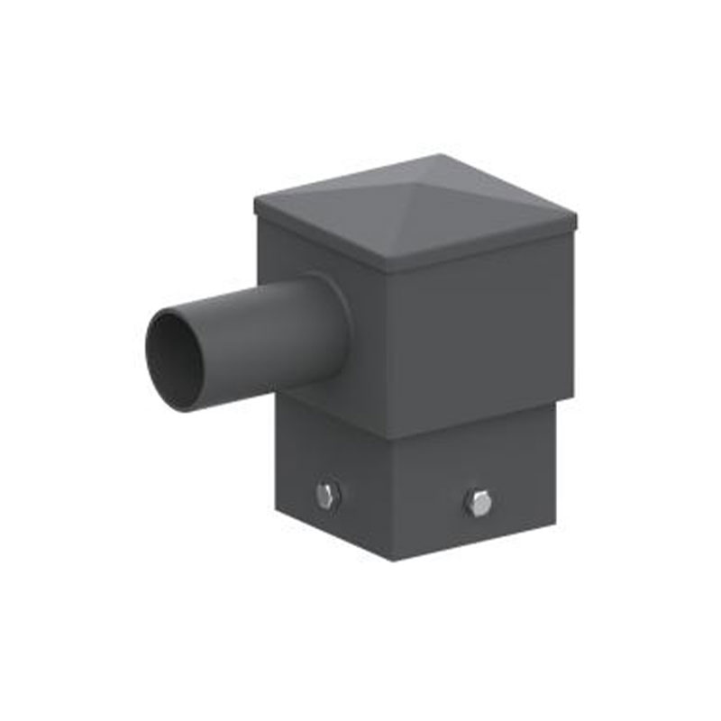 Montatore di pali luminosi a tenone orizzontale quadrato da 5