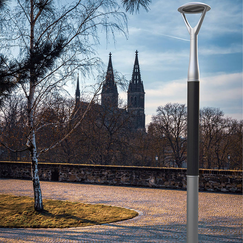 Palo per luce solare flessibile in alluminio PAU HJT per spruzzatura di polvere metallica