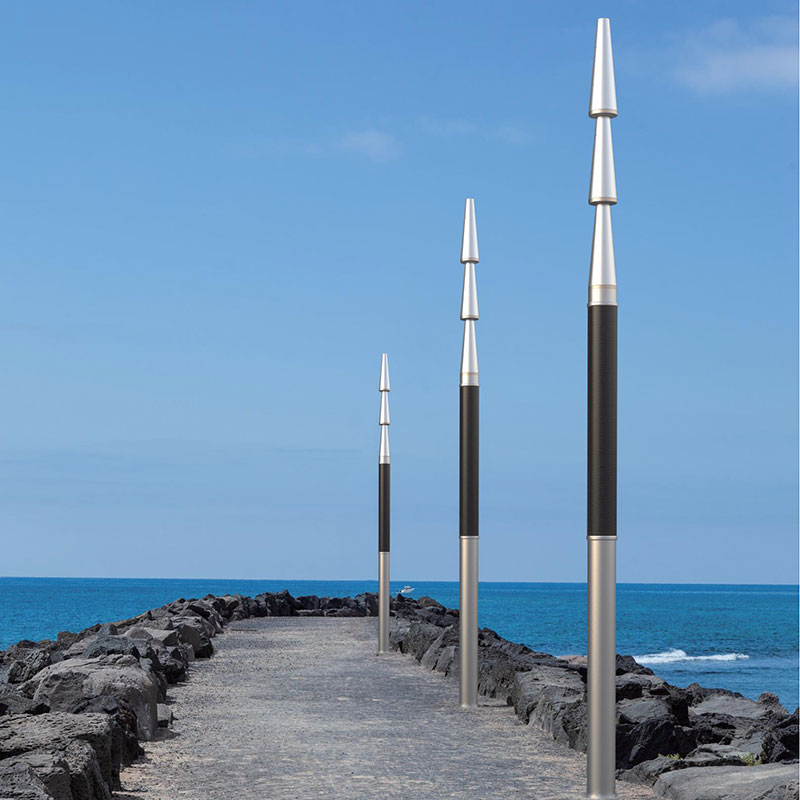 Gangi Palo flessibile per luce solare HJT per spruzzatura di polvere metallica