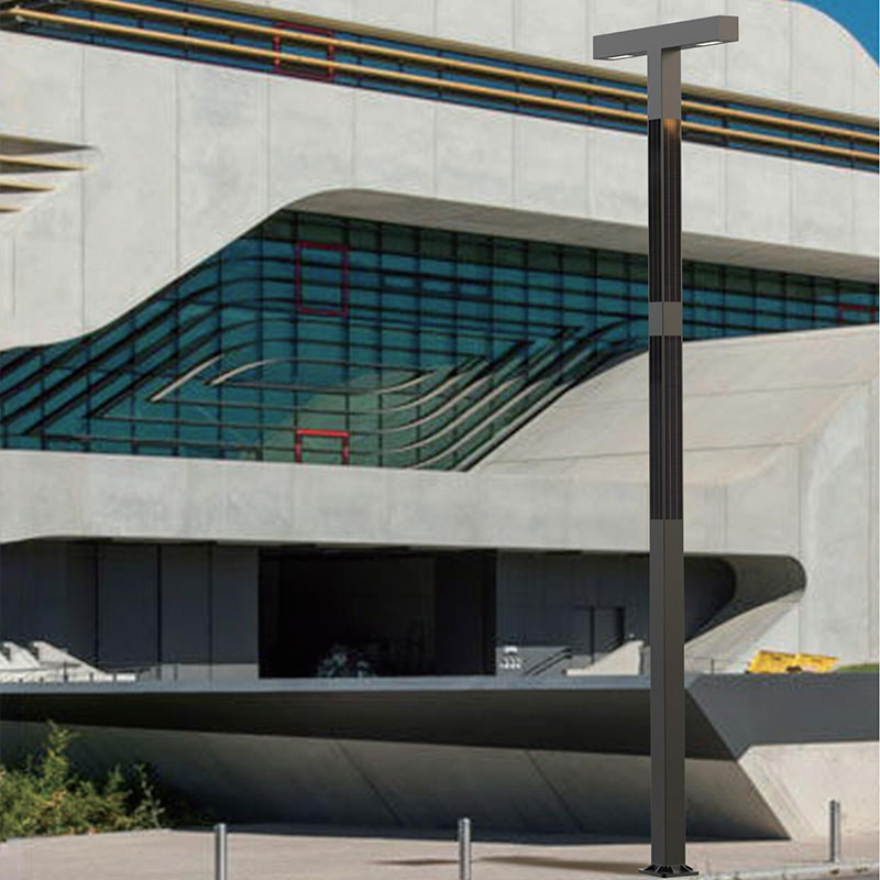 Palo per luce solare versatile in alluminio RONDA